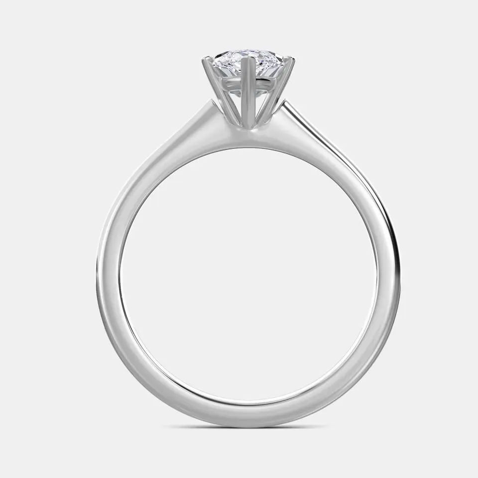 White gold Marquise Cut Solitaire Ring