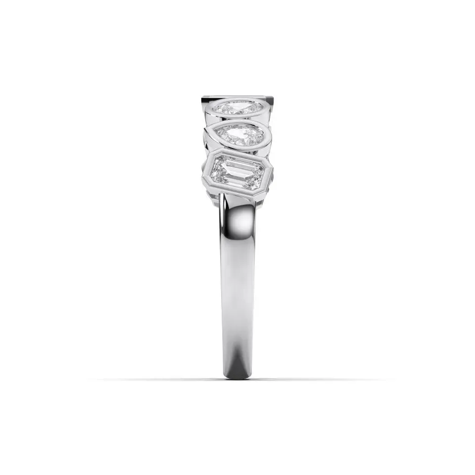 Silver Multishape Eternity Ring