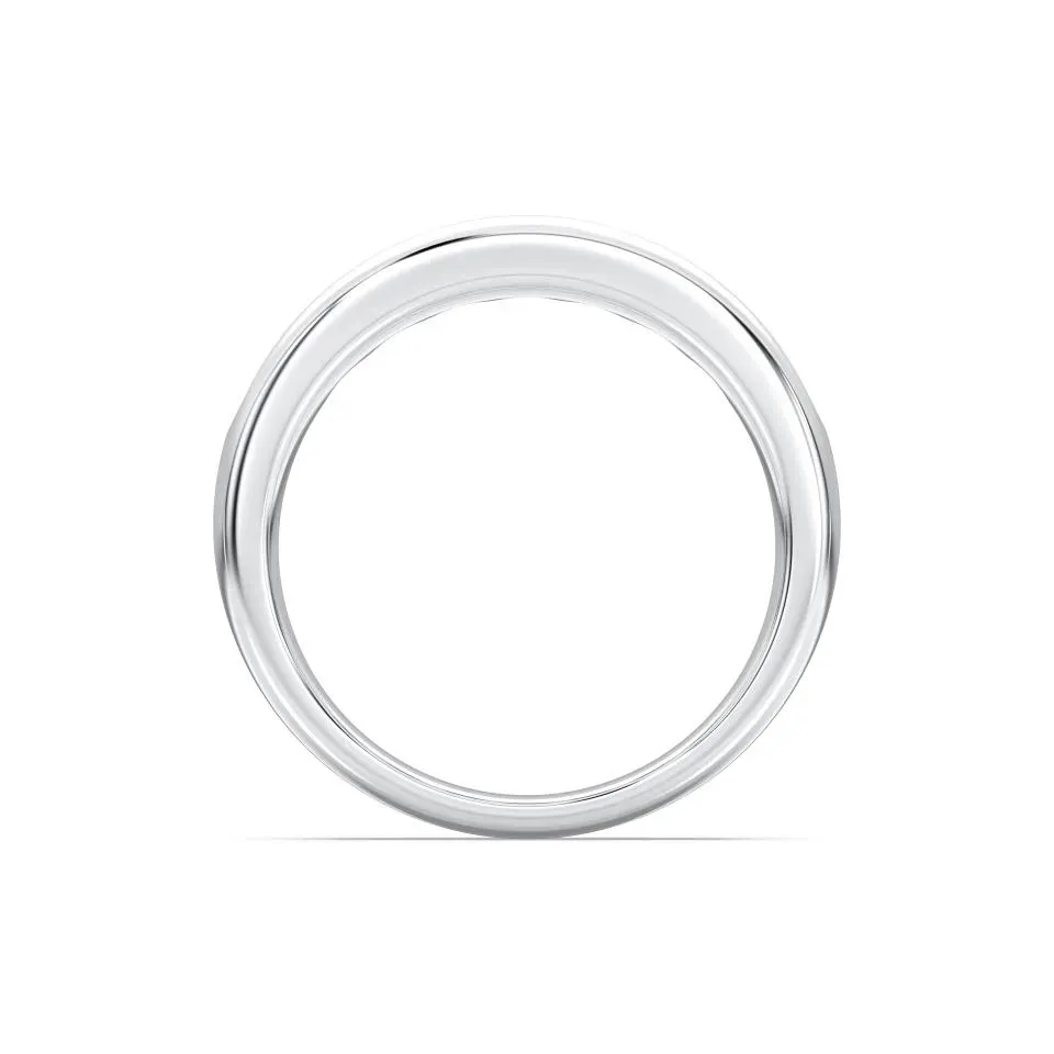 White gold Mens 7stone Wedding Band