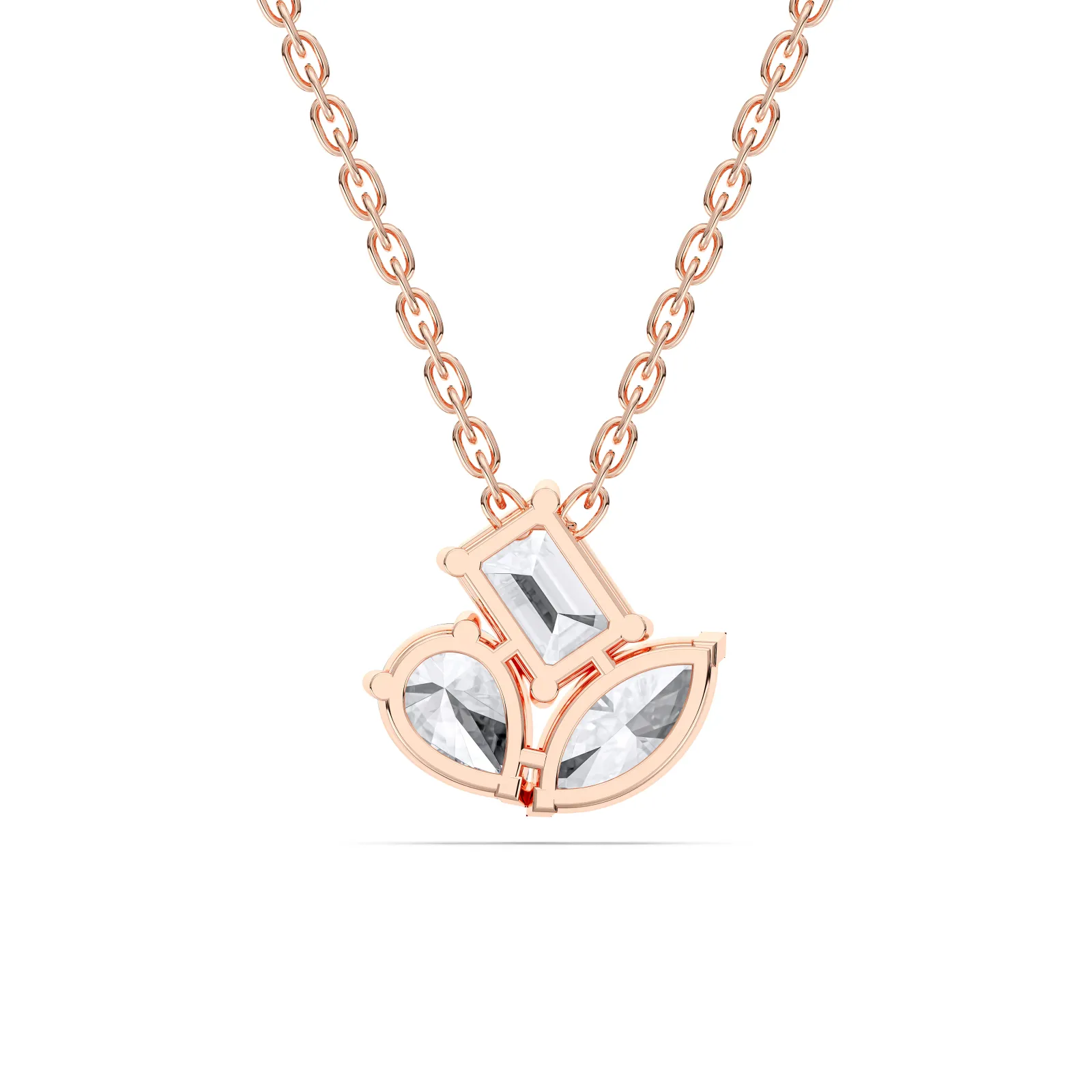 Rose gold Cluster Pendant