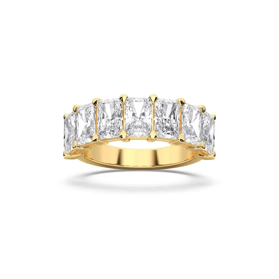 Yellow gold Radiant Cut 7 Stone Radiant