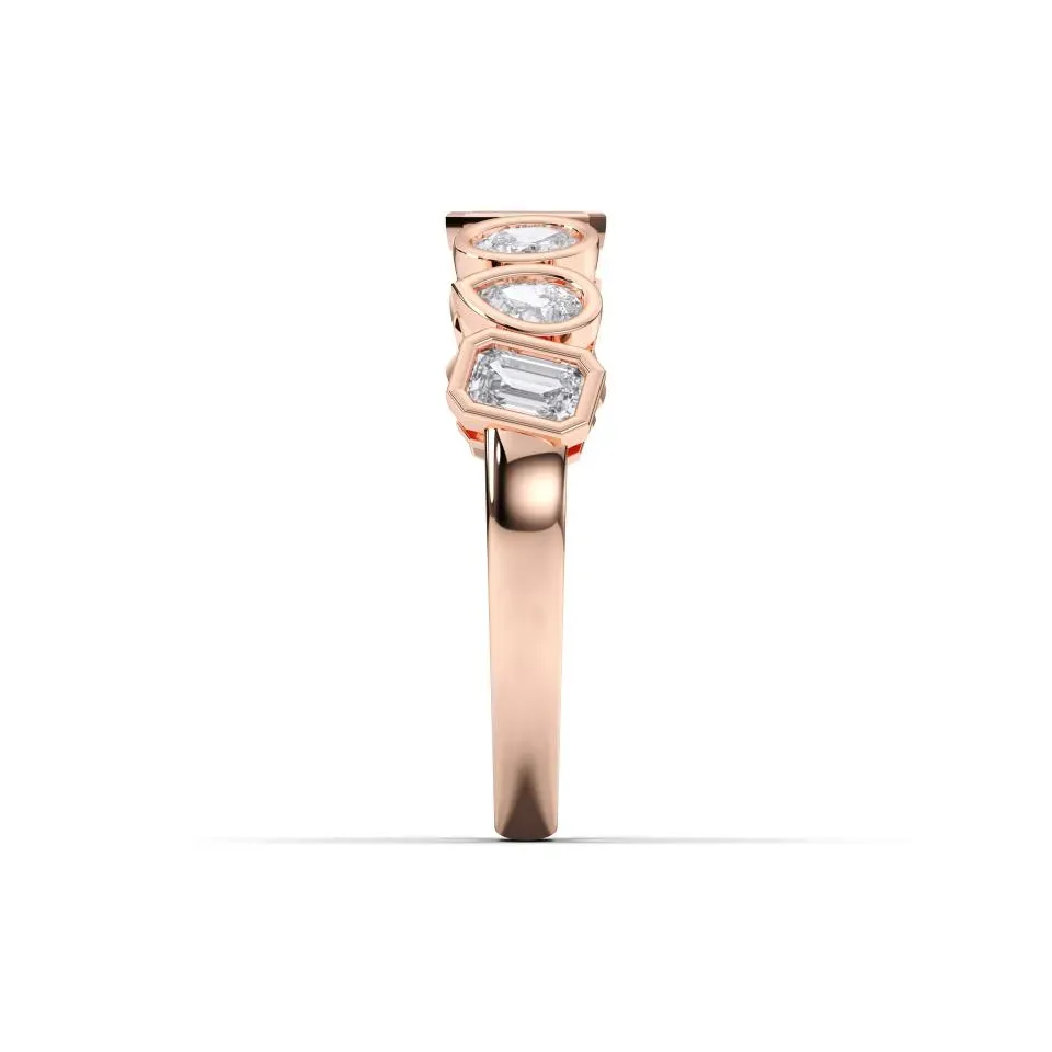 Rose gold Multishape Eternity Ring