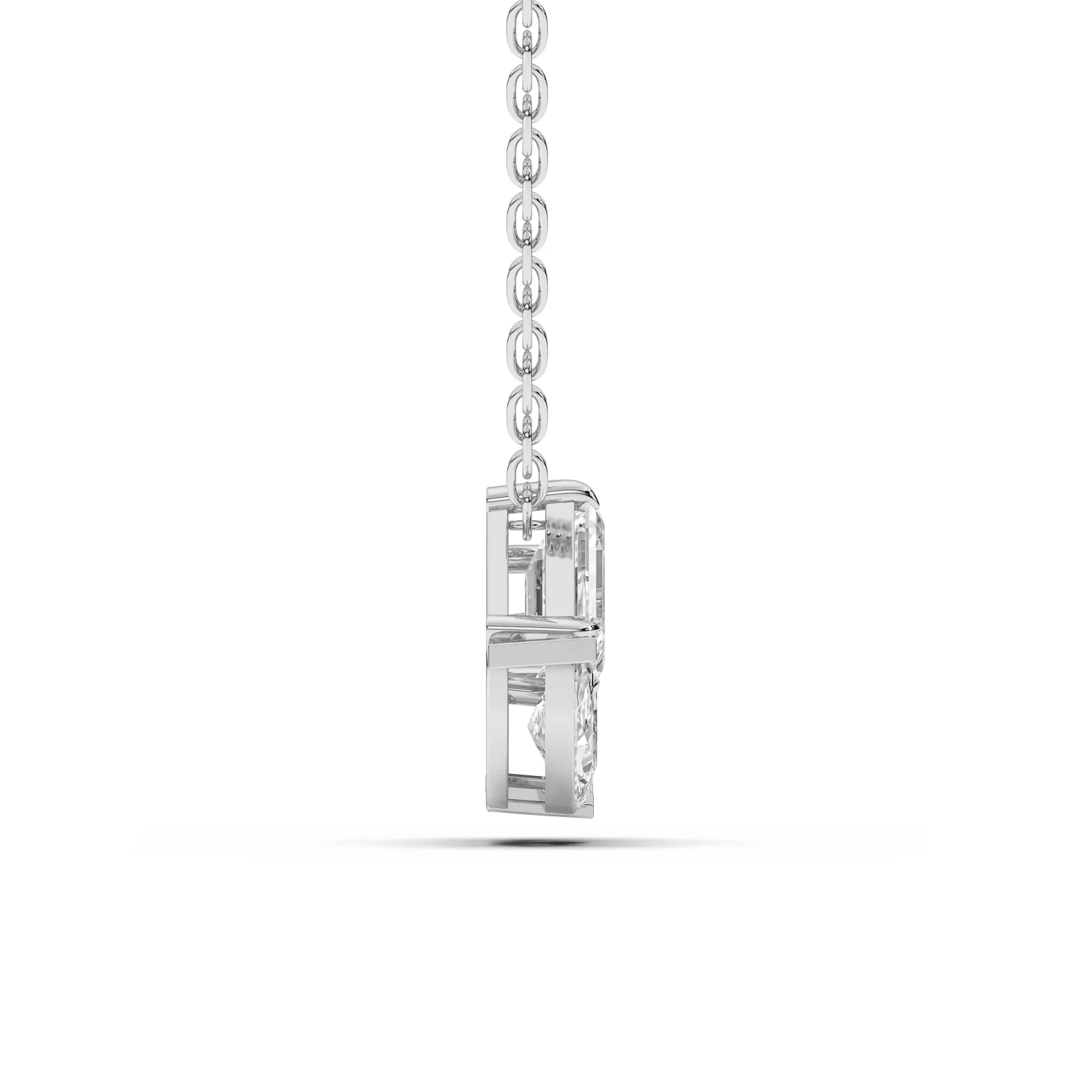 White gold Cluster Pendant