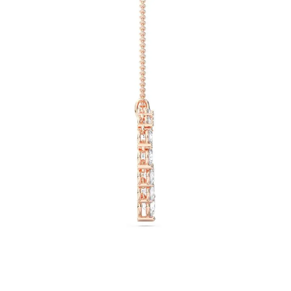 Rose gold Flexible Heart Pendant - KJP15916