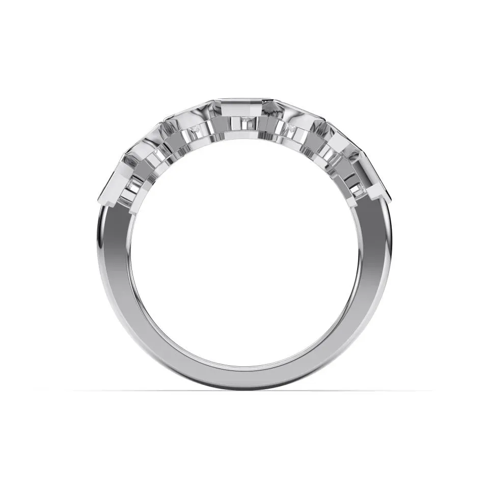 Silver Multishape Eternity Ring