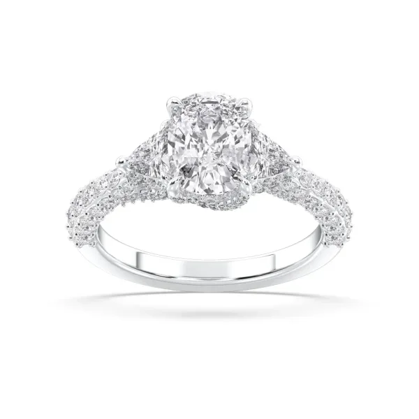 White gold Cushion Cut High End Ring