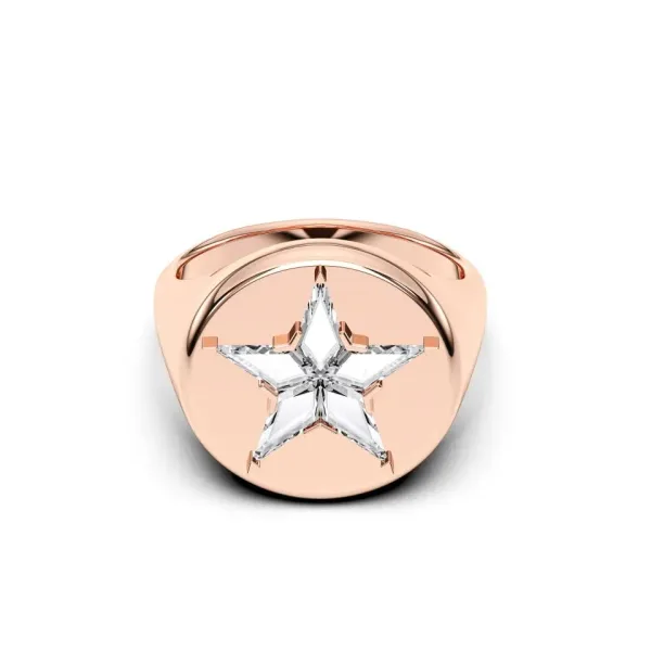 Rose gold Cut Skystar Signet Ring
