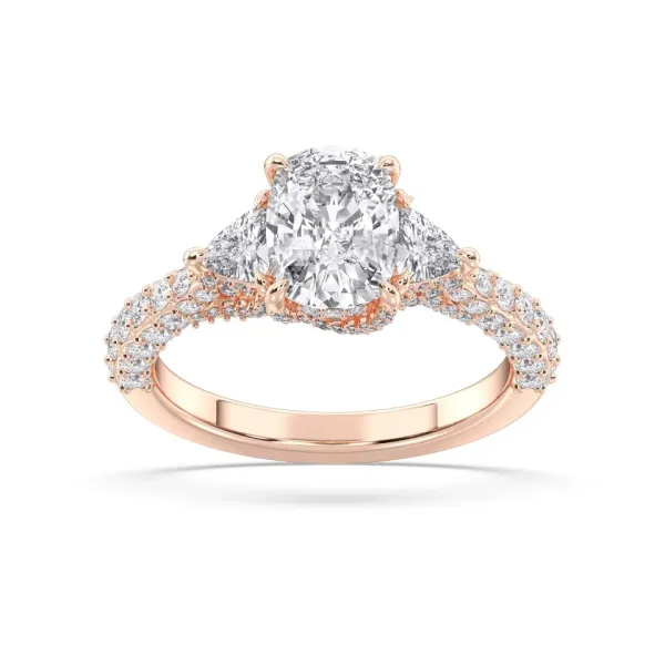 Rose gold Cushion Cut High End Ring